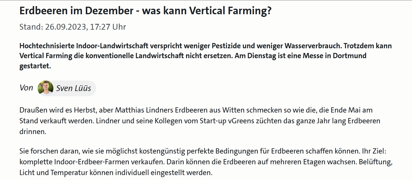 Kay plat founder greenhub at vertifarm in dortmund