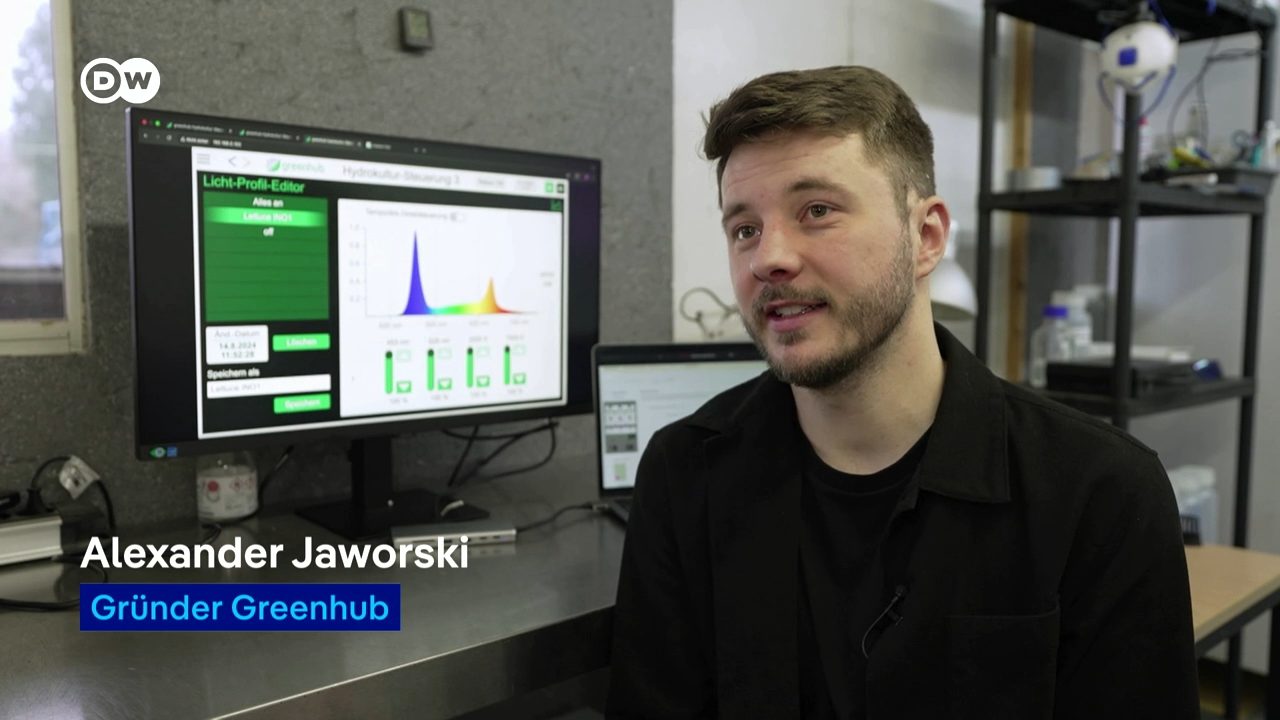 Deutsche Welle video about greenhub grunder Alexander Jaworski's presence at Grune Woche