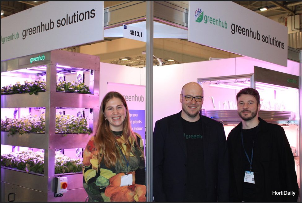 IPM essen greenhub solutions Isabelle van Doorn, Kay Plat and Alexander Jaworski featured with GreenConnect by Hortidaily