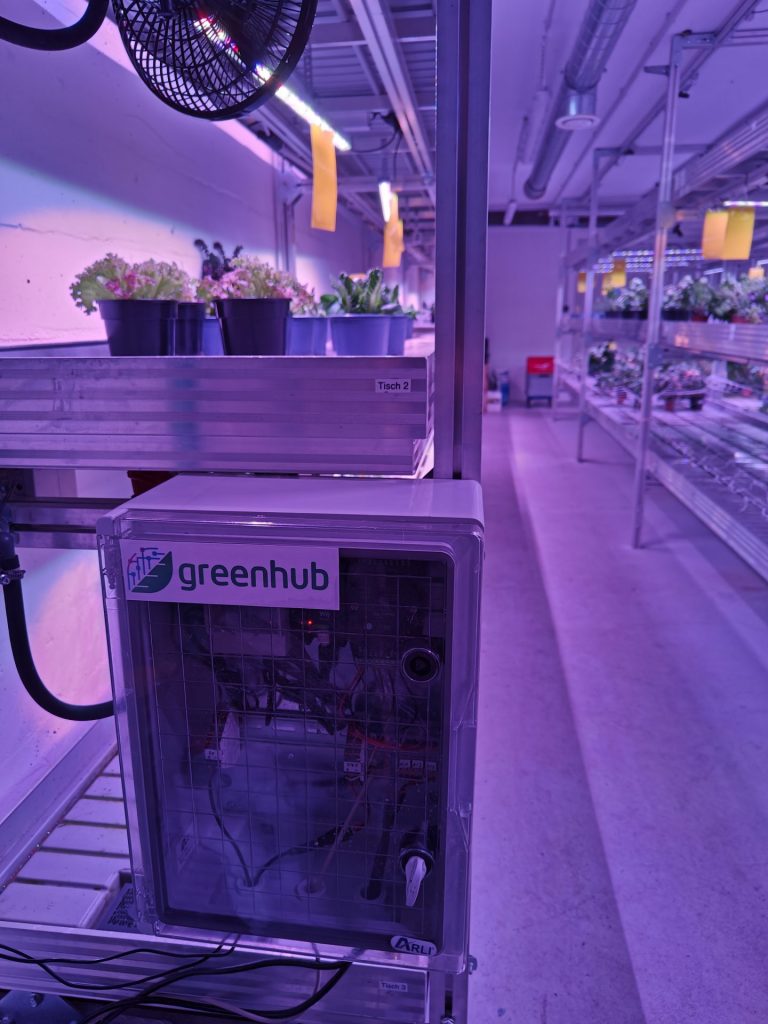 greenHub retrofit solution in an indoorfarm